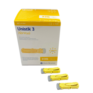 Unistik® 3 Normal lansetter 23g, 1.8mm,  Boks med 100